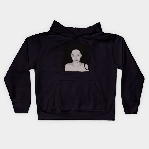 Jane Doe (version 2) Kids Hoodie by strayheartbja